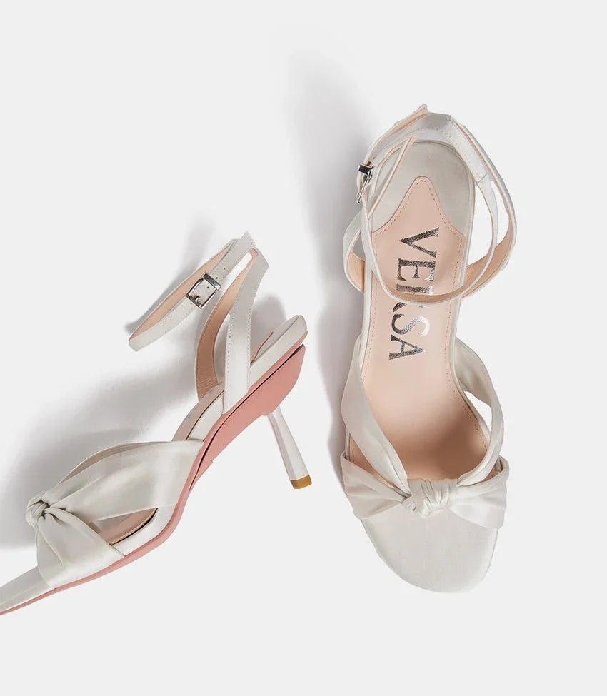 Everyday Sandals in White Silk